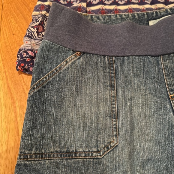 Blouse & shorts maternity Motherhood boho top jeans denim Bohemian old navy M 10 - Picture 14 of 17